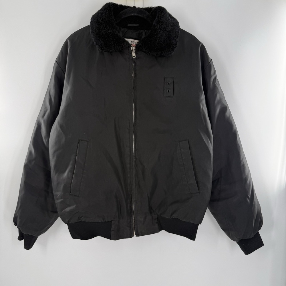 Tact Squad 1001 Men's Bomber Jacket Black Mens Medium Water Resistant